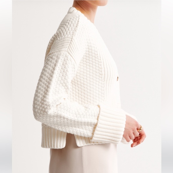 Abercrombie cotton-blend seed stitch cardigan - Picture 8 of 9